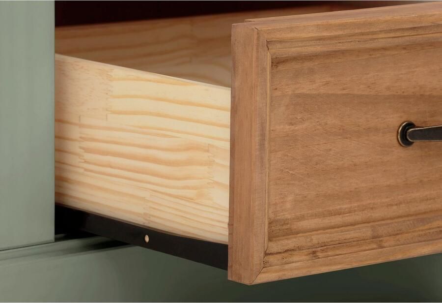 Notio Living Selma Lowboard 160 cm met 2 deuren Groen (50 x 160 x 45 cm) - Foto 3