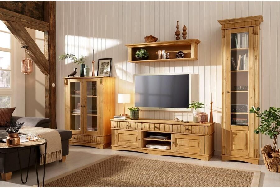 Home affaire Tv-meubel Teresa Commode van massief dennenhout breedte 154 cm - Foto 8