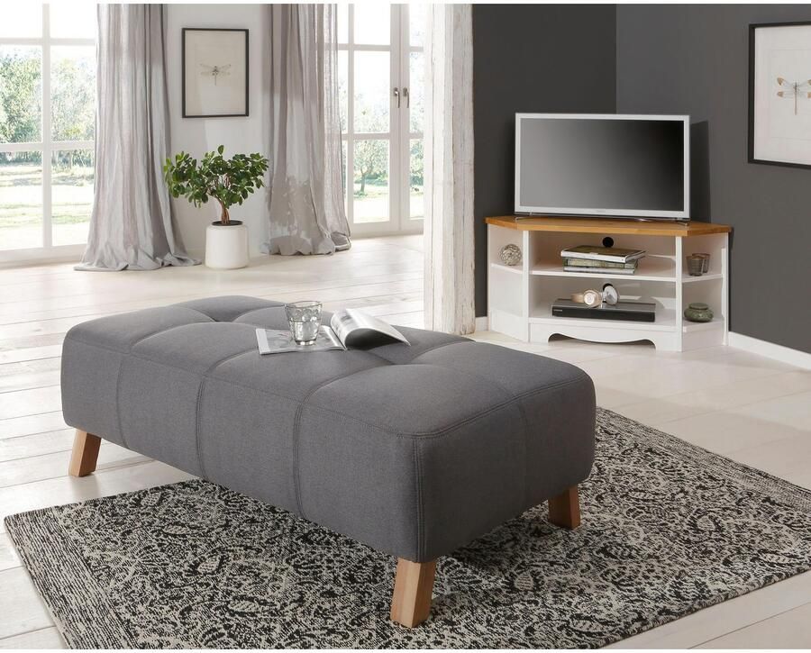 Home affaire Tv-meubel Trinidad TV-meubel hoek-TV-meubel Kast breedte 105 cm FSC gecertificeerd massief hout - Foto 3