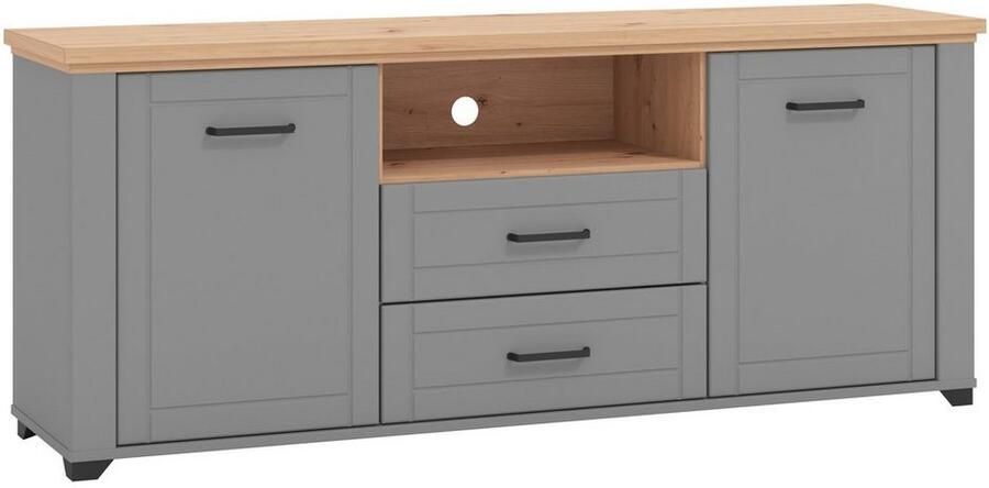 Home affaire Vitrinekast Valencia Deuren en legplanken met 4 mm veiligheidsglas - Foto 7