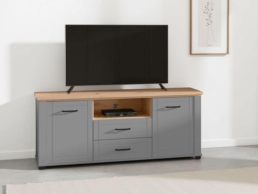 Home affaire Vitrinekast Valencia Deuren en legplanken met 4 mm veiligheidsglas - Foto 2