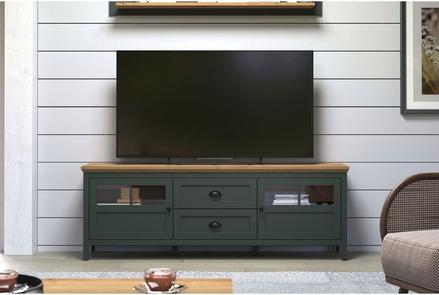 Home affaire Tv-meubel Vienna Lowboard met verlichting en volledig uittrekbare lade B D H 184 45 64 cm (1 stuk) - Foto 5