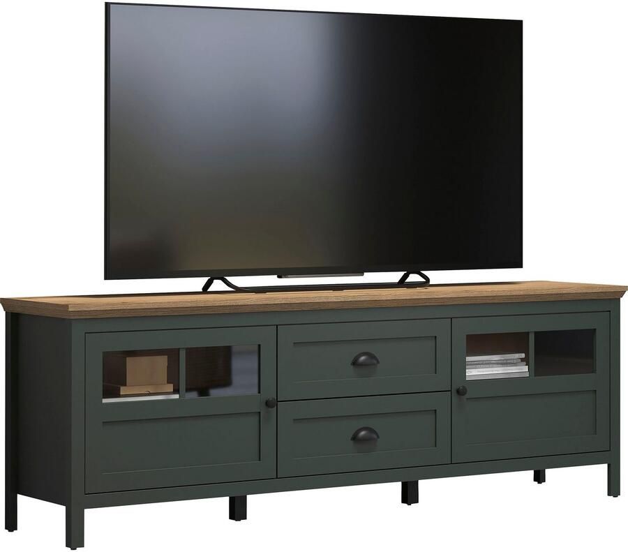 Home affaire Tv-meubel Vienna Lowboard met verlichting en volledig uittrekbare lade B D H 184 45 64 cm (1 stuk) - Foto 3