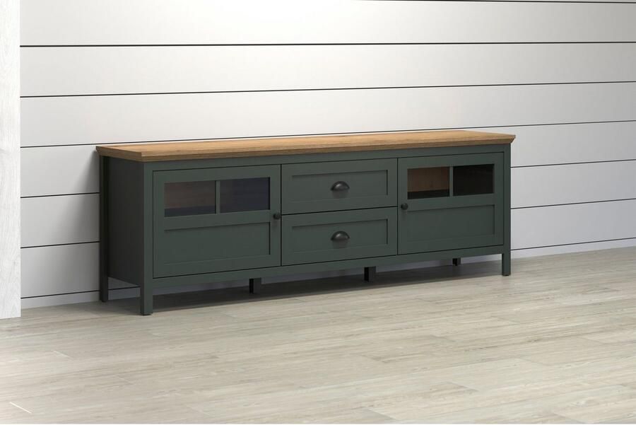 Home affaire Tv-meubel Vienna Lowboard met verlichting en volledig uittrekbare lade B D H 184 45 64 cm (1 stuk) - Foto 6