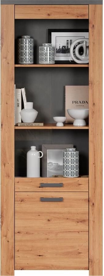 Home affaire Vitrinekast Ambres met glasdeur breedte 73 cm draairichting links of rechts (1 stuk) - Foto 13