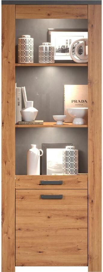 Home affaire Vitrinekast Ambres met glasdeur breedte 73 cm draairichting links of rechts (1 stuk) - Foto 11