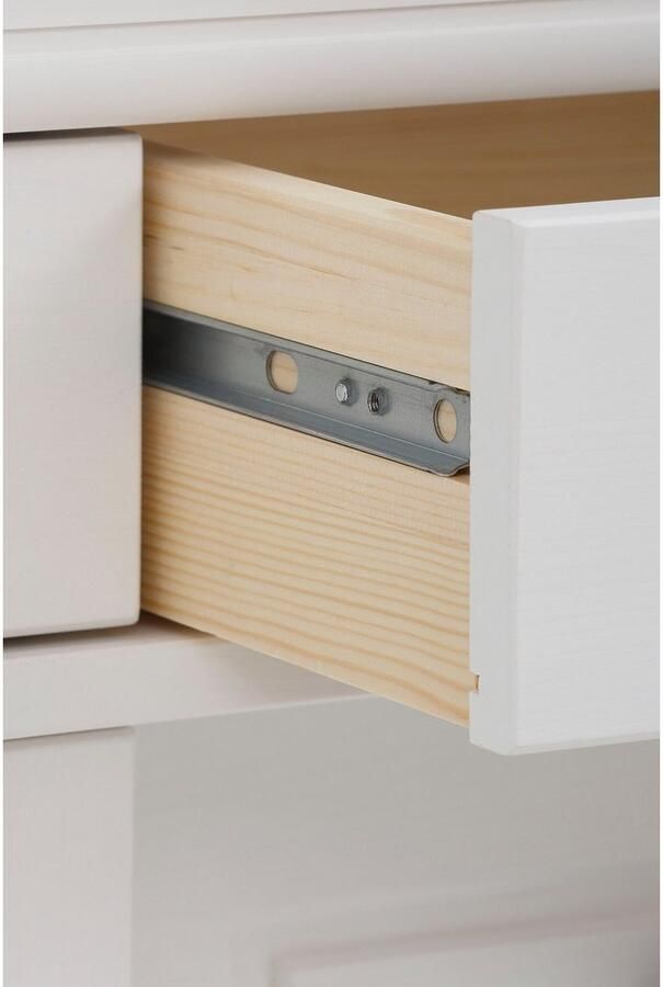 Home affaire Vitrinekast Anabel van massief grenen breedte 110 cm hoogte 190 cm