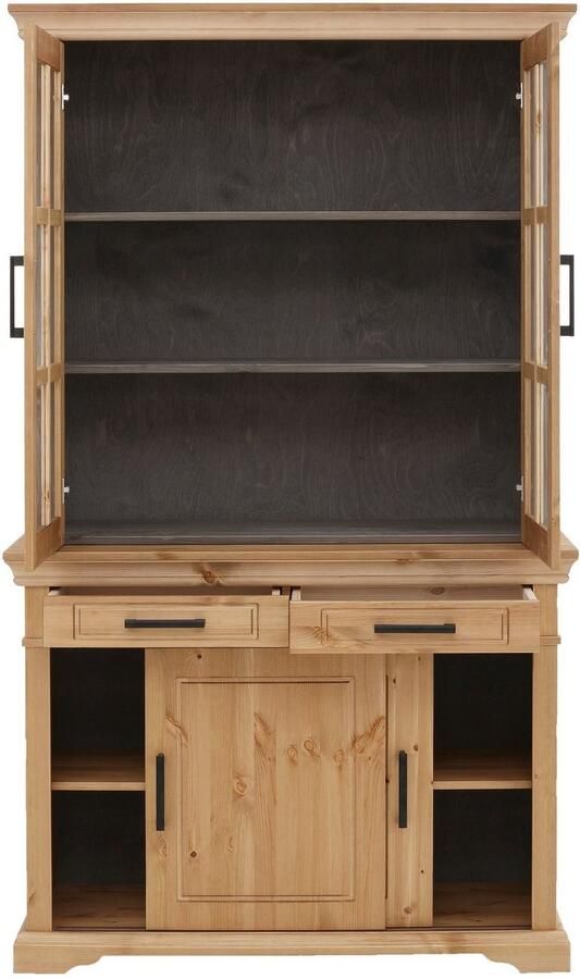 Home affaire Vitrinekast Anabel van massief grenen breedte 110 cm hoogte 190 cm - Foto 4