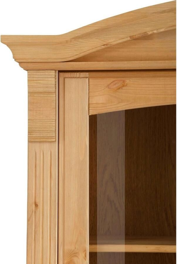 Home affaire Vitrinekast ANNA gecertificeerd massief hout in romantische landelijke stijl hoogte 194 cm - Foto 3