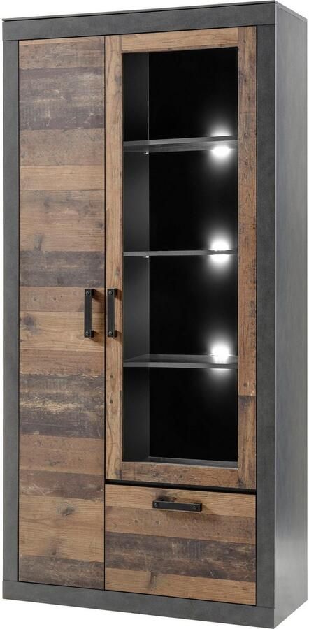 Home affaire Vitrinekast Brooklyn Hoogte ca. 200 cm - Foto 4