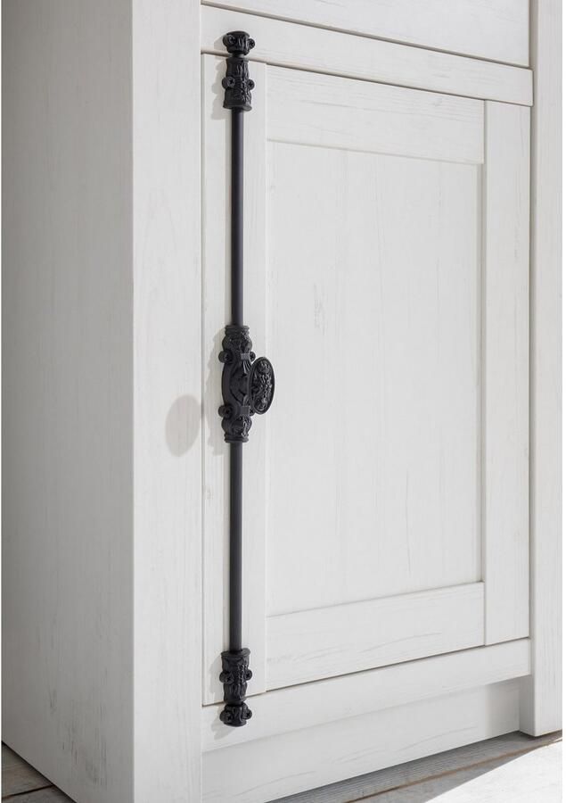 Home affaire Wandmeubel California bestaand uit staand rek vitrinekast dressoir wandrek (set 4-delig)