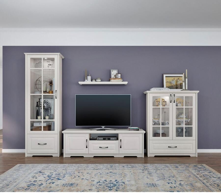 Home affaire Vitrinekast Evergreen Uv gelakt deur met veiligheidsglas en soft-closefunctie - Foto 3