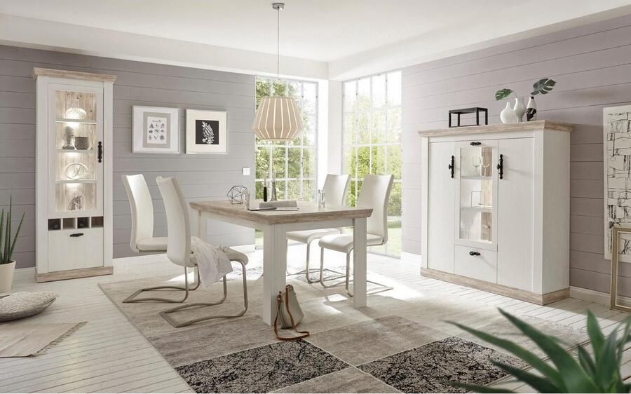 Home affaire Vitrinekast Florence in romantische landelijke look hoogte 201 cm - Foto 5