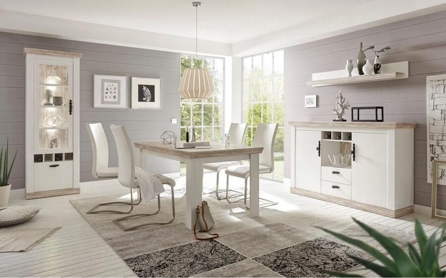 Home affaire Vitrinekast Florence in romantische landelijke look hoogte 201 cm - Foto 6