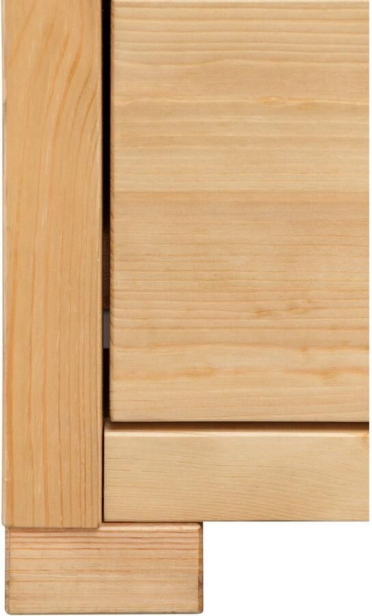 Home affaire Vitrinekast Gotland Breedte 80 cm hoogte 178 cm met glazen deuren van massief grenen FSC - Foto 6