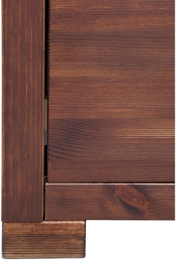 Home affaire Vitrinekast Gotland Breedte 80 cm hoogte 178 cm met glazen deuren van massief grenen FSC - Foto 5