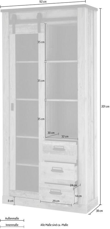 Home affaire Vitrinekast - Foto 3