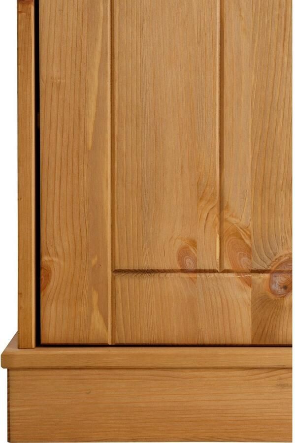 Home affaire Vitrinekast Indra van massief dennenhout fsc 2-delig hoogte 145 cm discreet ornament - Foto 6