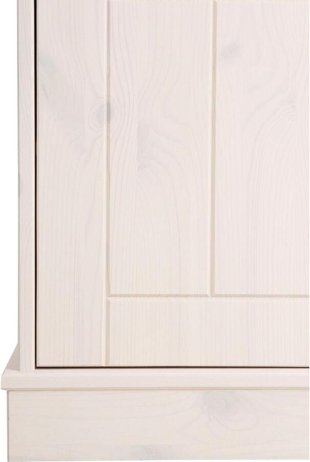 Home affaire Vitrinekast Indra van massief dennenhout fsc 2-delig hoogte 145 cm discreet ornament - Foto 4