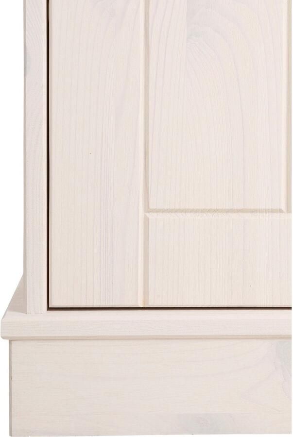 Home affaire Vitrinekast Indra van massief dennenhout fsc hoogte 145 cm discreet ornament - Foto 4