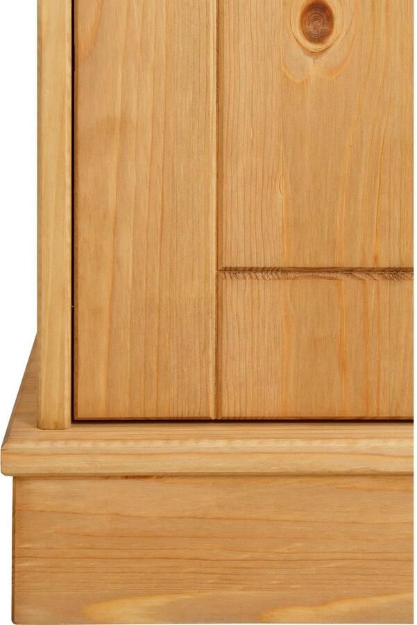 Home affaire Vitrinekast Indra van massief dennenhout fsc hoogte 145 cm discreet ornament - Foto 3