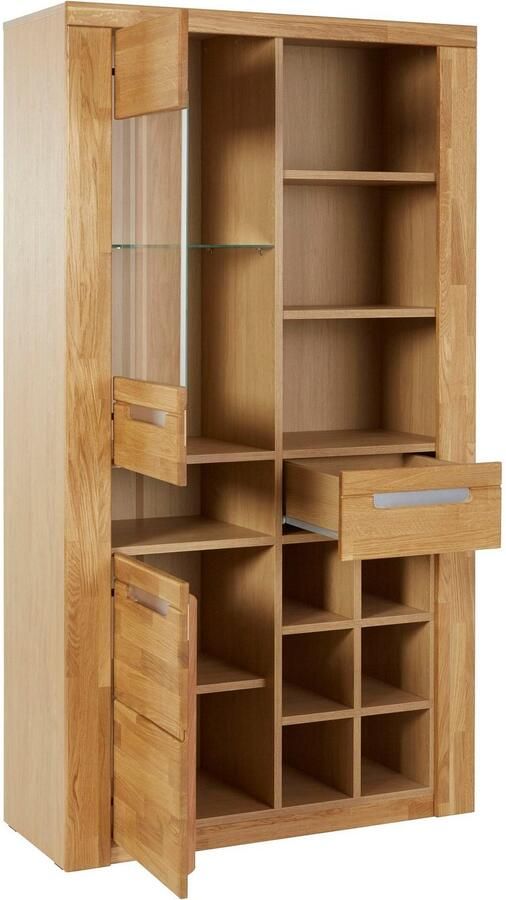 Home affaire Vitrinekast Kolding gedeeltelijk massief - Foto 8