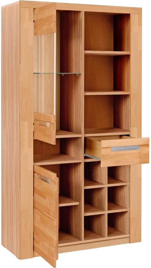Home affaire Vitrinekast Kolding gedeeltelijk massief - Foto 8