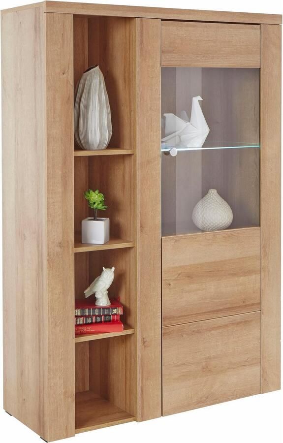 Home affaire Vitrinekast Larona tijdloze glazen vitrine hoge kast hoogte 145 cm - Foto 7