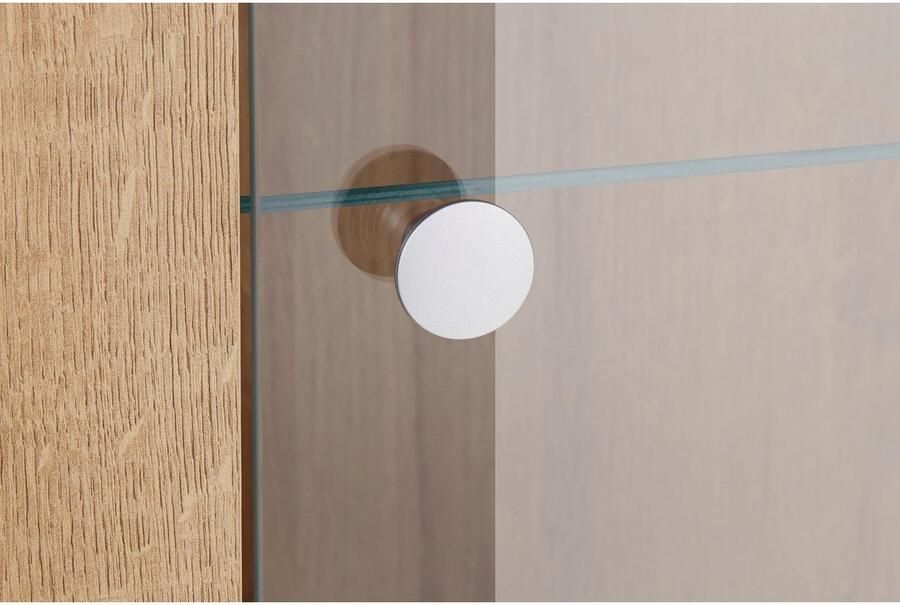 Home affaire Vitrinekast Larona tijdloze glazen vitrine hoge kast hoogte 145 cm - Foto 4
