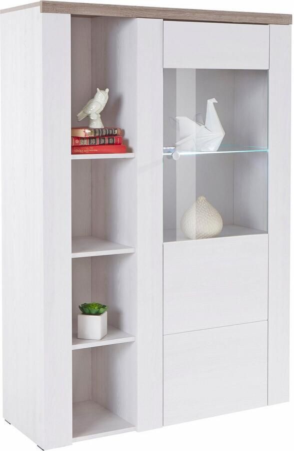 Home affaire Vitrinekast Larona tijdloze glazen vitrine hoge kast hoogte 145 cm - Foto 7