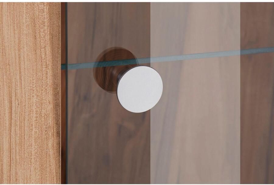 Home affaire Vitrinekast Larona tijdloze glazen vitrine hoge kast hoogte 145 cm - Foto 5