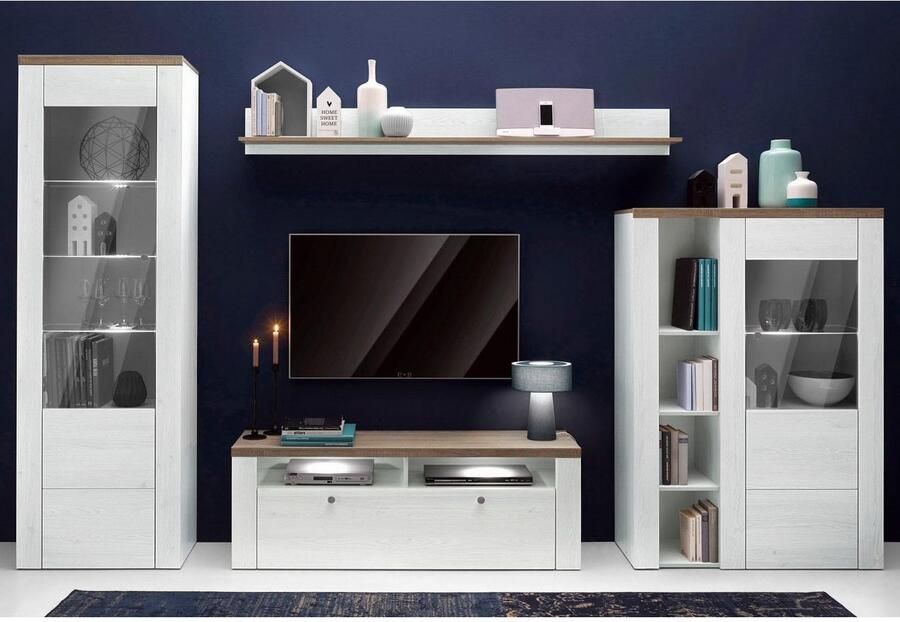 Home affaire Vitrinekast Larona tijdloze glazen vitrine hoge kast hoogte 205 6 cm - Foto 4