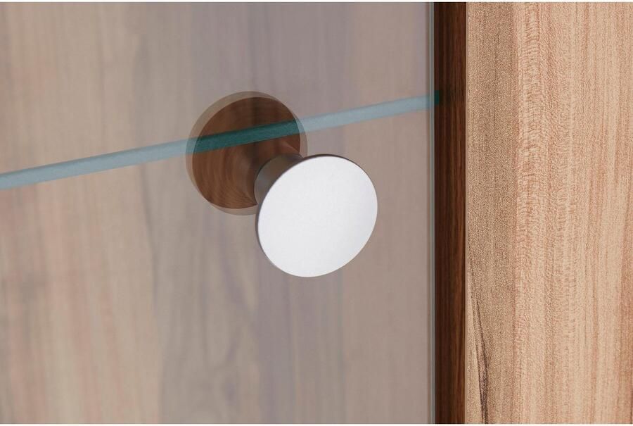 Home affaire Vitrinekast Larona tijdloze glazen vitrine hoge kast hoogte 205 6 cm - Foto 4