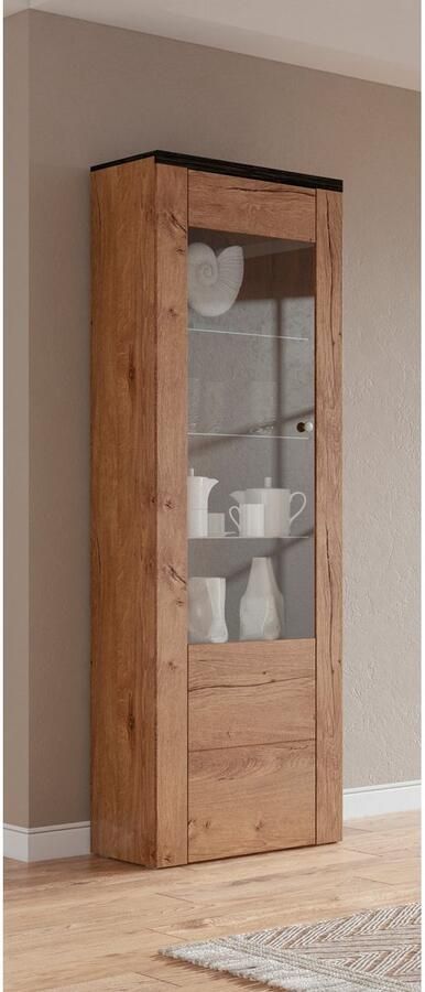 Home affaire Wandmeubel Larona aanbouwwand set van 4 delen bestaande uit 1 tv-board 1 highboard 1 vitrine 1 wandplank (set 4 stuks) - Foto 9