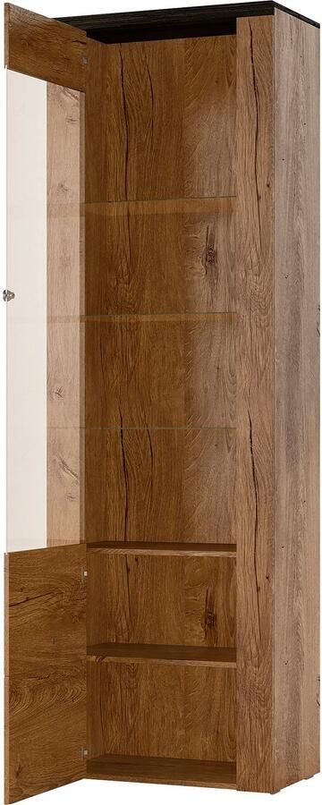 Home affaire Vitrinekast Larona tijdloze glazen vitrine hoge kast hoogte 205 6 cm - Foto 4