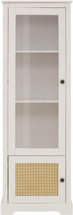 Home affaire Vitrinekast LINDA van massief grenenhout met mooie metalen handgrepen - Foto 6