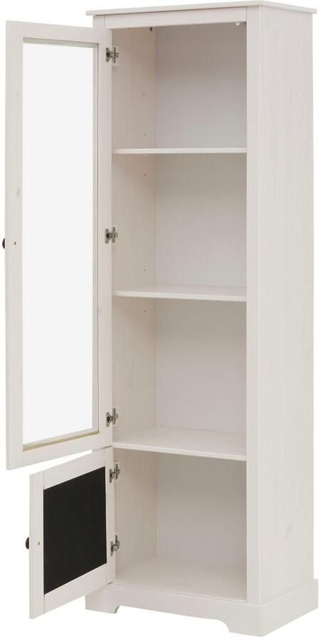 Home affaire Vitrinekast LINDA van massief grenenhout met mooie metalen handgrepen - Foto 4