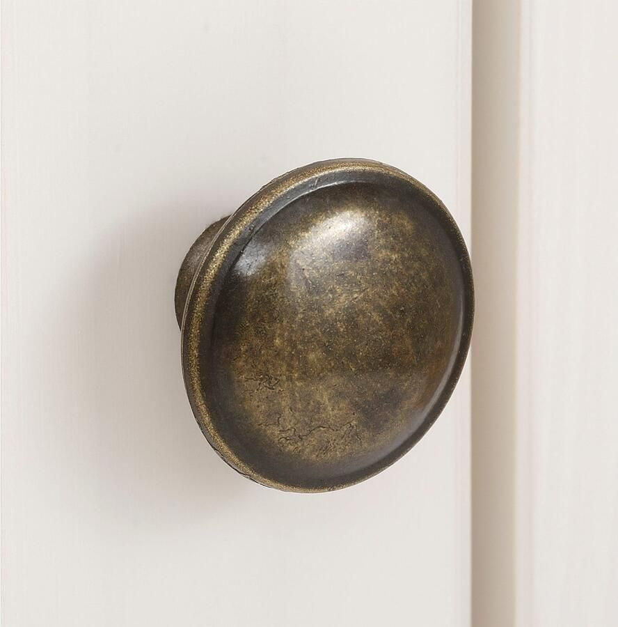 Home affaire Vitrinekast LINDA van massief grenenhout met mooie metalen handgrepen - Foto 2