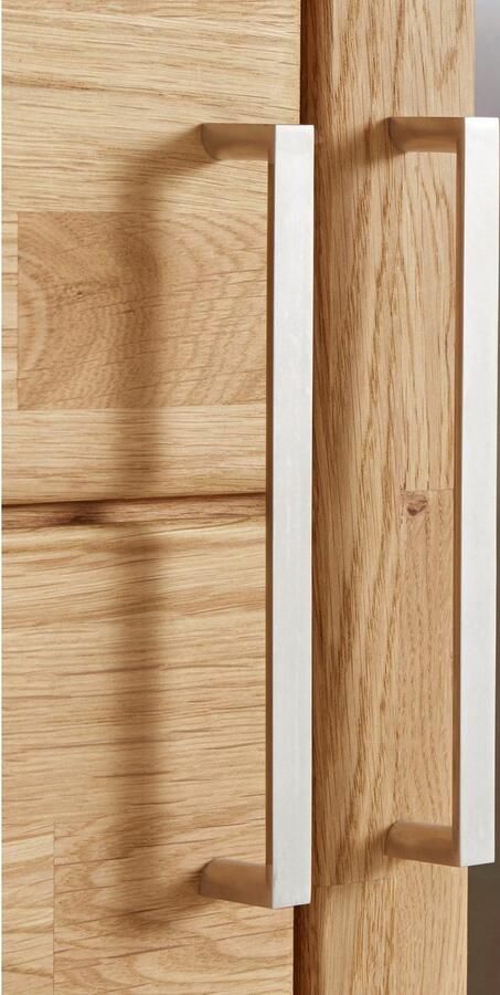 Home affaire Vitrinekast Logo 190cm hoog 42 cm diep fronten massief hout 10 vakken - Foto 6