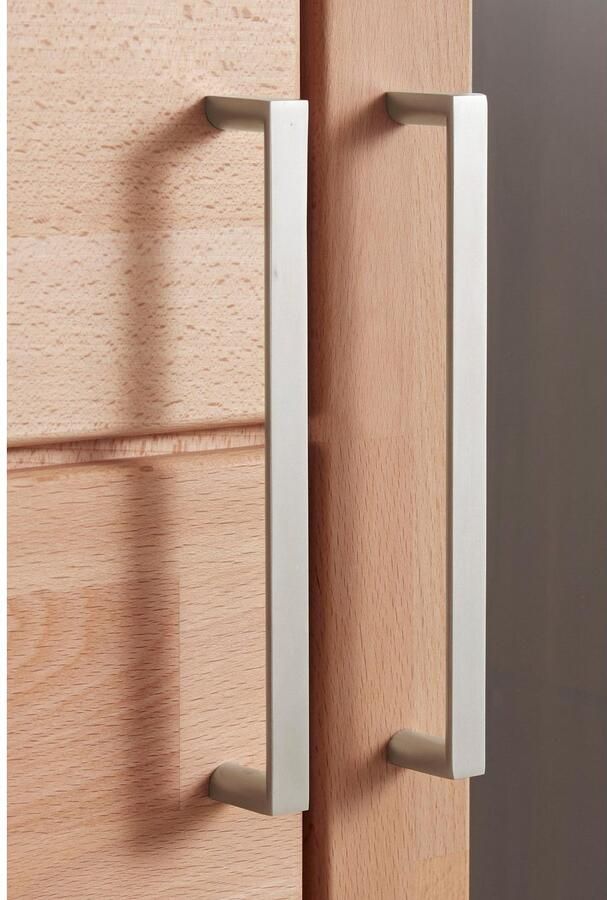 Home affaire Vitrinekast Logo 190cm hoog 42 cm diep fronten massief hout 10 vakken - Foto 6