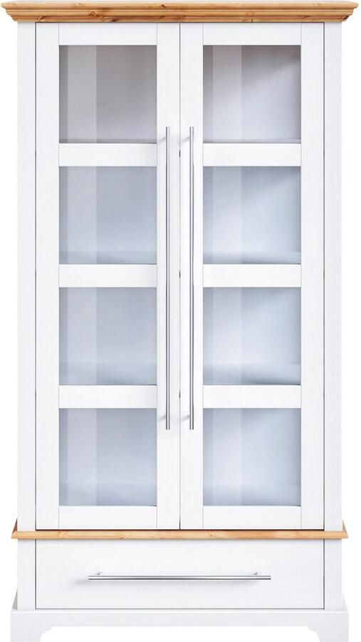 Home affaire Vitrinekast Meliss Hoogte 169 cm breedte 94 cm 2-deurs massief grenen FSC - Foto 3