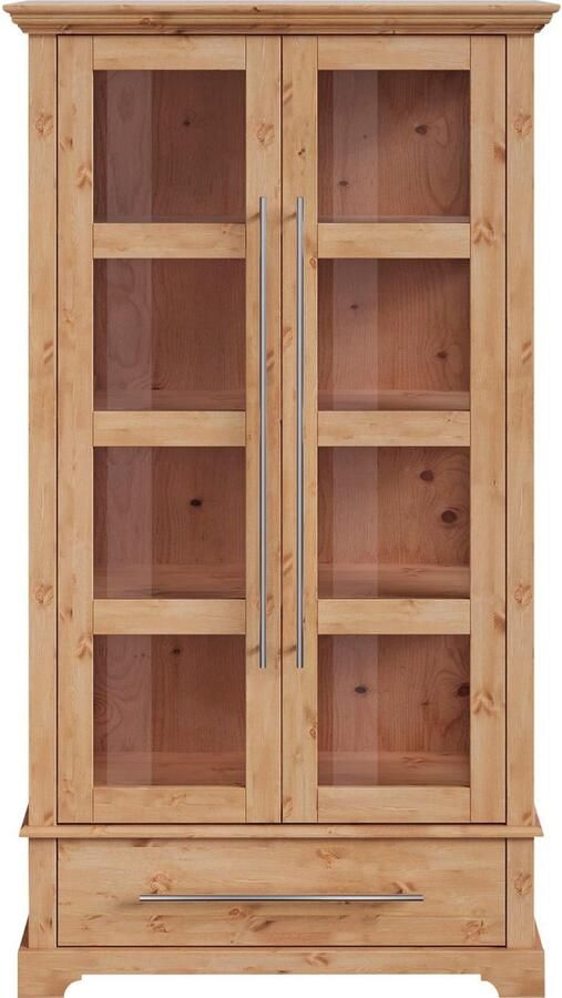 Home affaire Vitrinekast Meliss Hoogte 169 cm breedte 94 cm 2-deurs massief grenen FSC - Foto 3