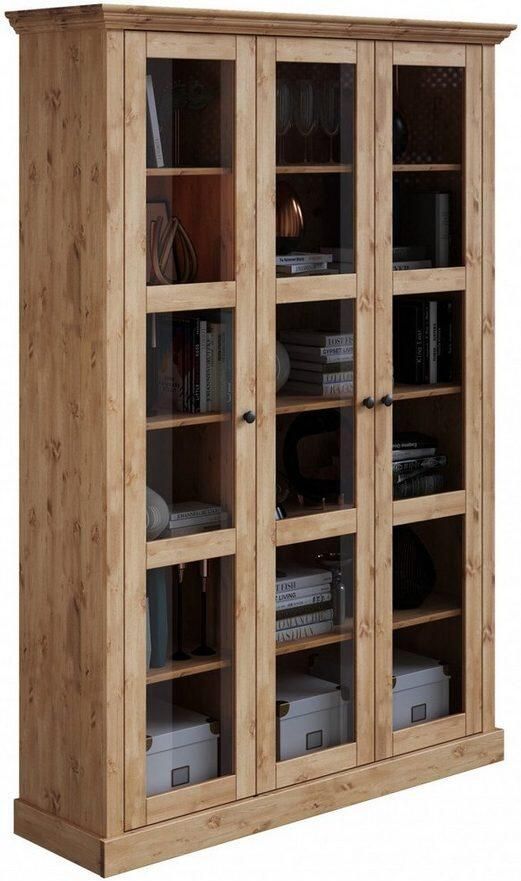 Home affaire Vitrinekast Meliss van massief grenen met veel bergruimte - Foto 5