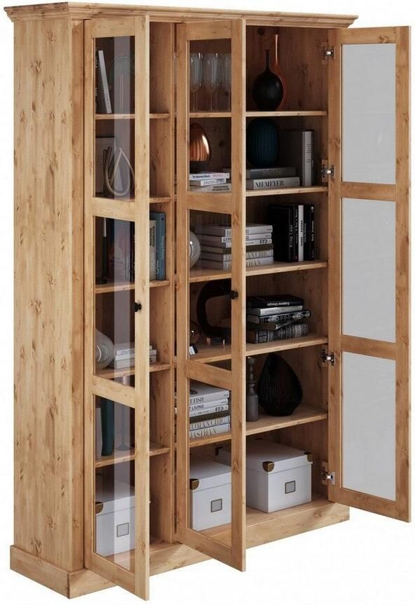 Home affaire Vitrinekast Meliss van massief grenen met veel bergruimte - Foto 4