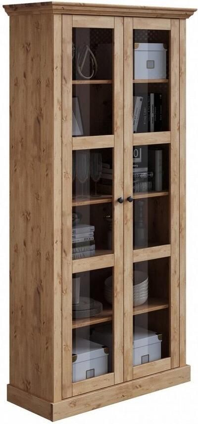 Home affaire Vitrinekast Meliss van massief grenen met veel bergruimte - Foto 5