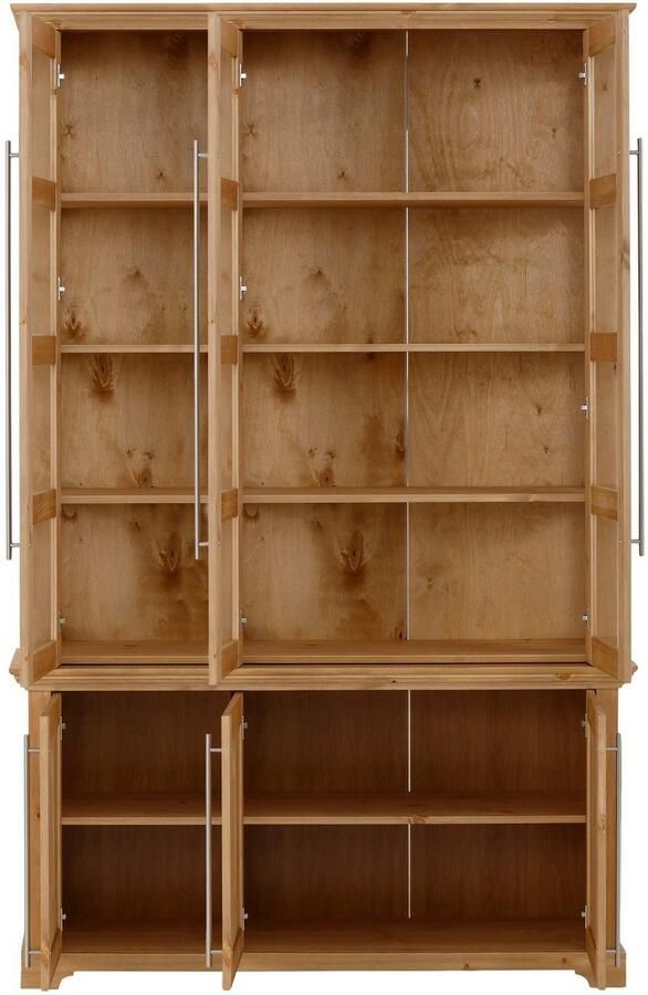 Home affaire Vitrinekast Meliss van massieve dennen fsc breedte 132 cm - Foto 2