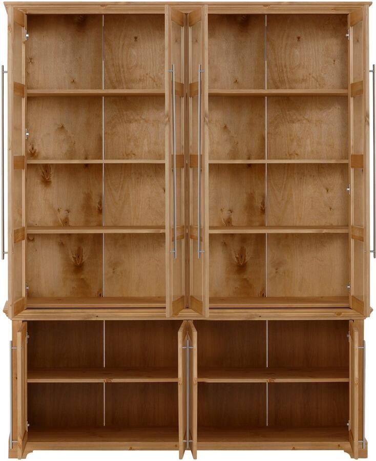 Home affaire Vitrinekast Meliss van massieve dennen fsc breedte 171 cm - Foto 2