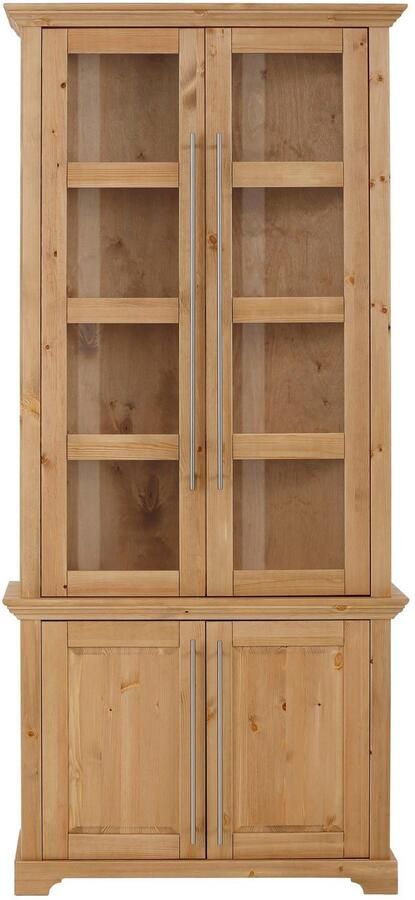 Home affaire Vitrinekast Meliss van massieve dennen fsc breedte 94 cm - Foto 3