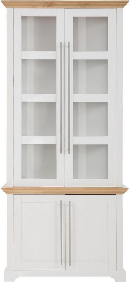 Home affaire Vitrinekast Meliss van massieve dennen fsc breedte 94 cm - Foto 3