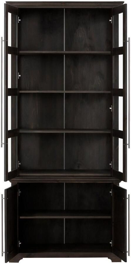 Home affaire Vitrinekast Meliss van massieve dennen fsc breedte 94 cm - Foto 2